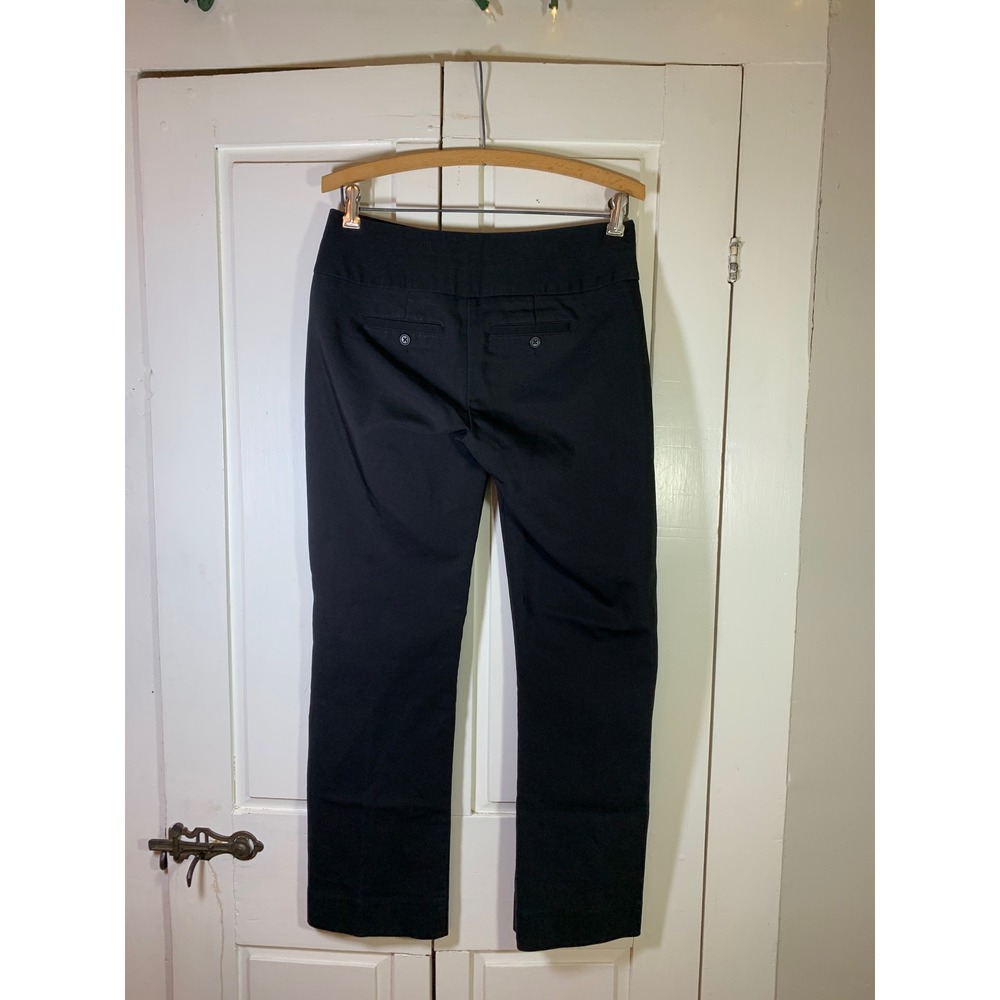 ELLE Womens Black Straight Leg Dress Pants Size 2 Office Career Professional - Picture 2 of 9